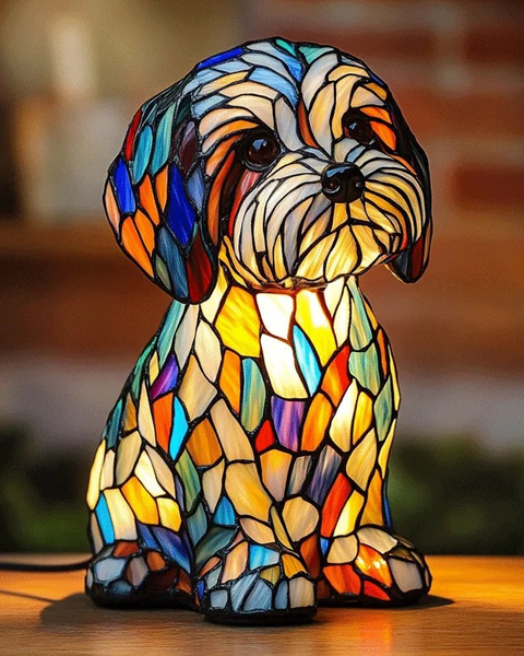 Rocky - Lampe En Verre Multicolore