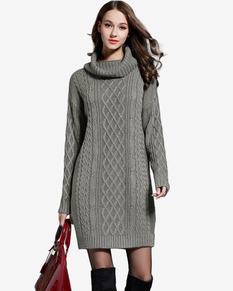 Amira™ Robe Pull à Col Roulé