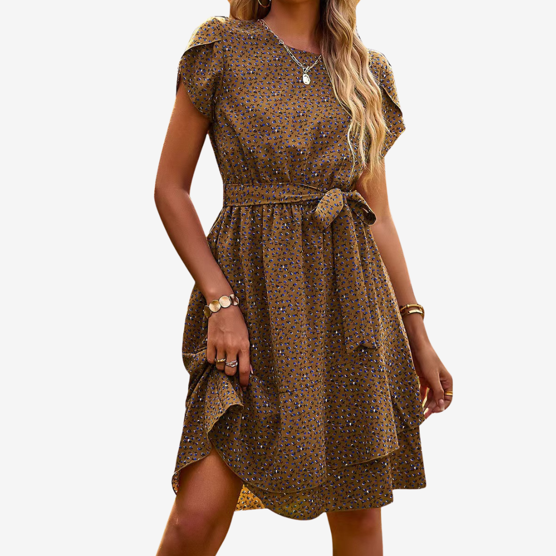 Noéva™ Midi à Imprimé Fleuri