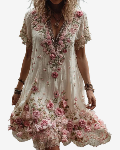 Olieva™ Midi Courte Florale