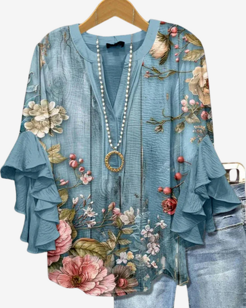 Roselina™ Haut Bohème à Volants