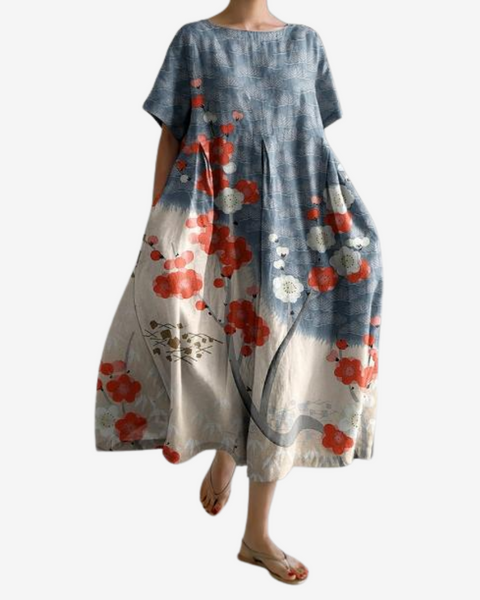 Robe Ample Fleurie Liora™