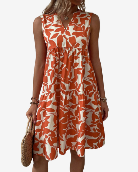 Séraphine™ Midi à Motifs Feuillus