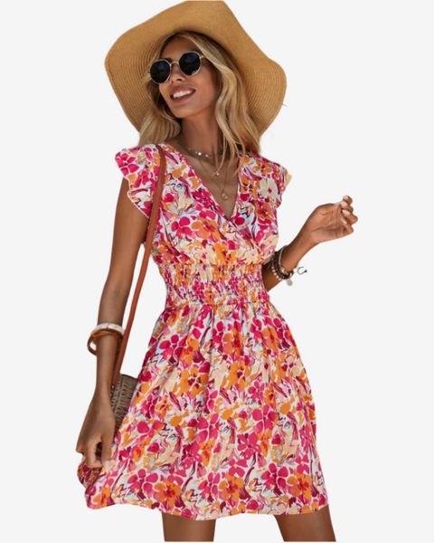 Thaïs™ Robe Évasée Fleurie