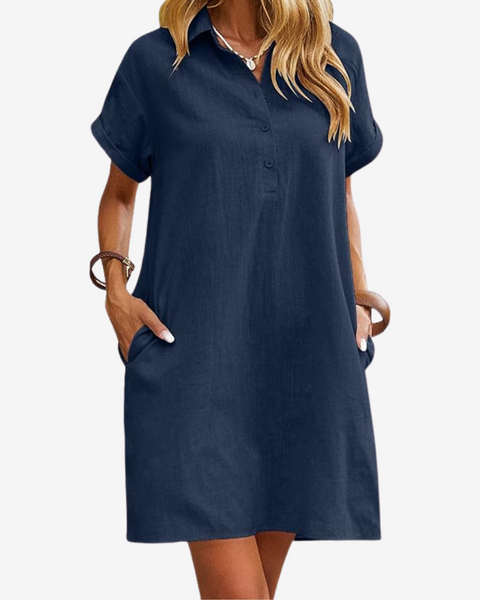 Sidonie™ Robe en Lin Légère