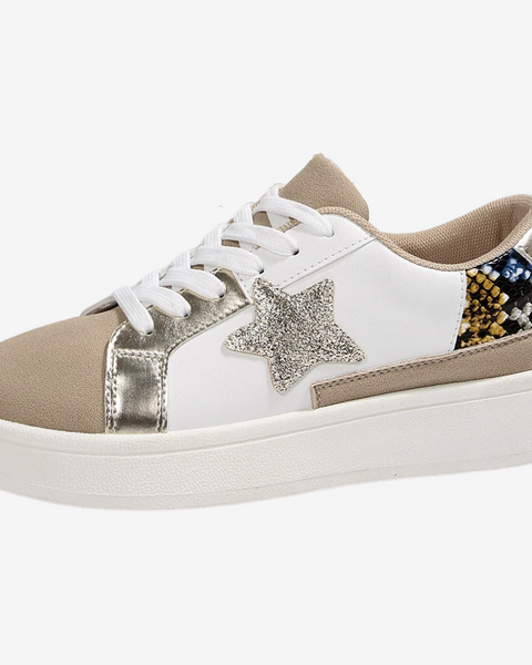 Nadège™ Python Doré