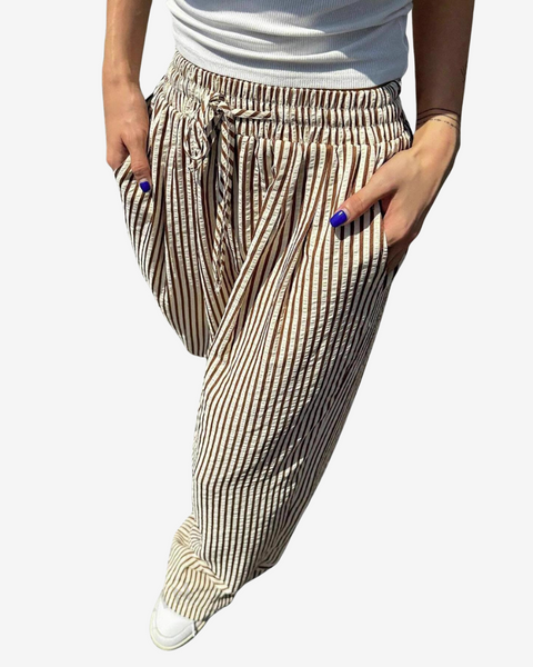 Zara™ Pantalon Rayé décontracté