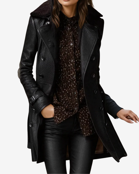 Sofie™ Manteau en Similicuir