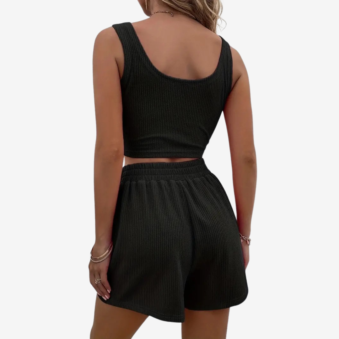 Viviane™ Ensemble Stylisé Crop Top