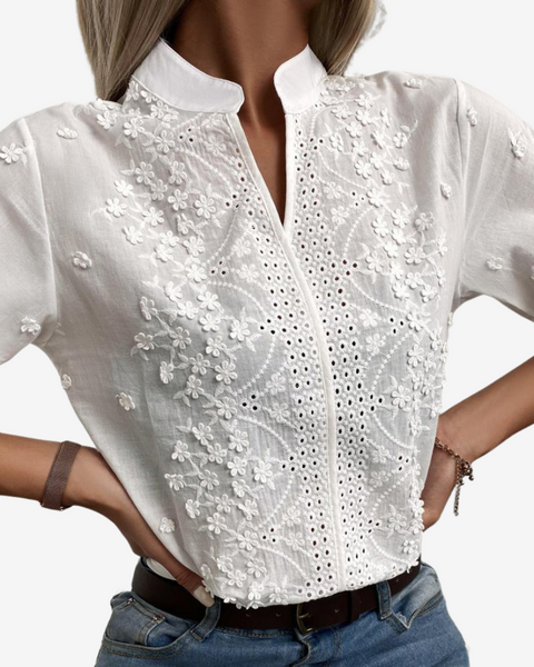 Laetitia™ Chemisier Brodé