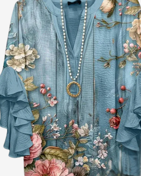 Roselina™ Haut Bohème à Volants