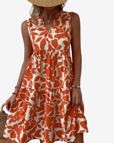 Séraphine™ Midi à Motifs Feuillus