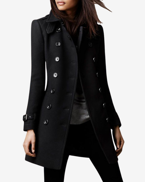 Rosellea™ Manteau Boutonné Élégant