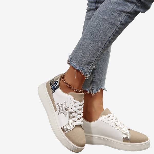 Nadège™ Python Doré