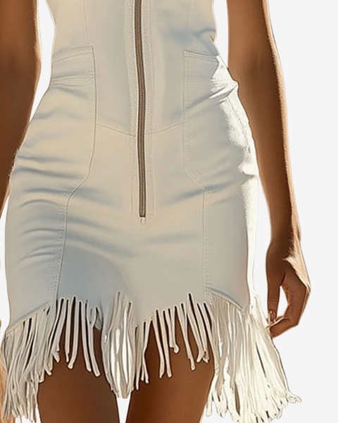 Maëlle™ Mini Ajustée à Franges