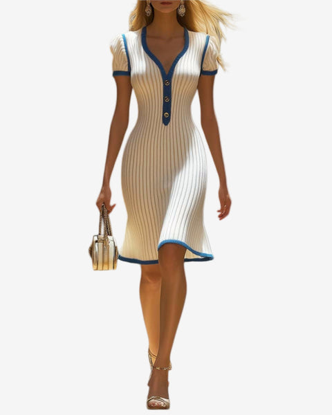 Élara™ Midi avec Détails Contrastés