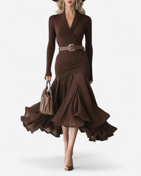 Yasmina™ Robe Élégante Ceinturée