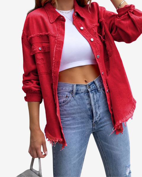 Clarina™ Veste en Jean Oversize