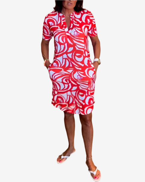 Mettea™ Midi Imprimé Vague