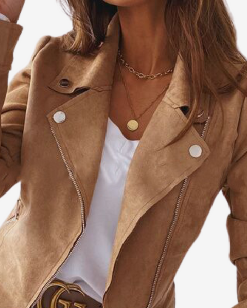 Adoria™ Veste en Cuir Élégante