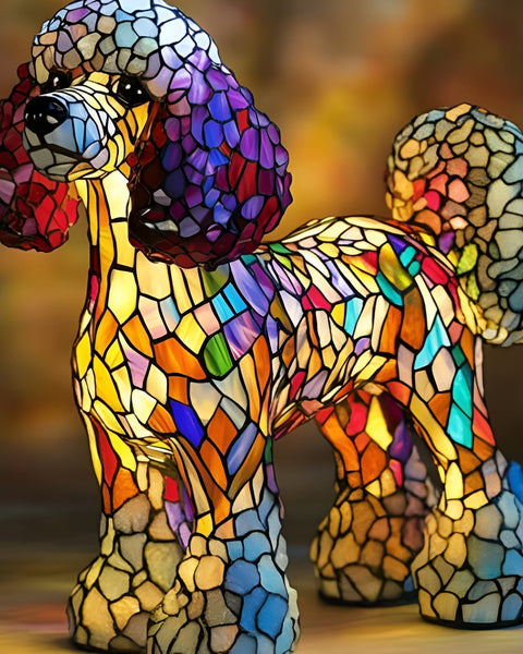 Kristel - Lampe En Verre Multicolore