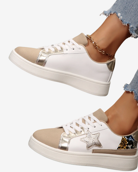 Nadège™ Python Doré