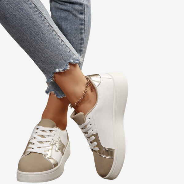 Nadège™ Python Doré