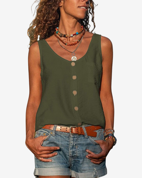 Sidra™ Col en V avec Boutons