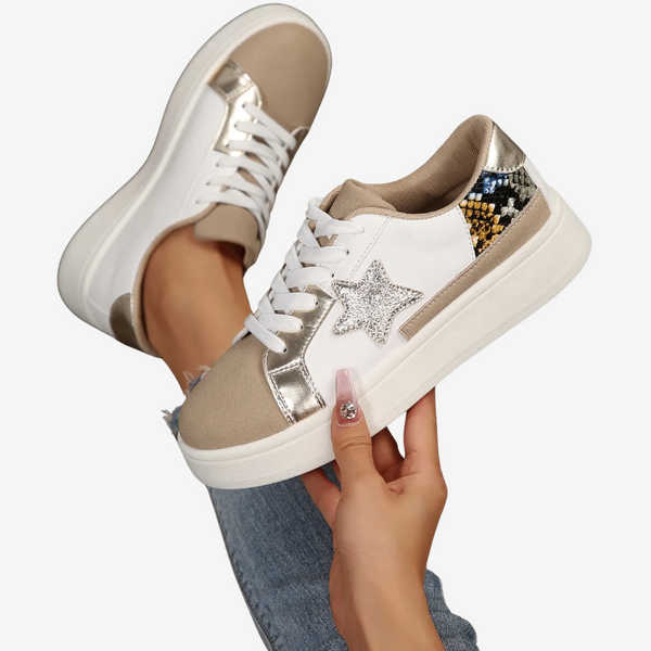 Nadège™ Python Doré