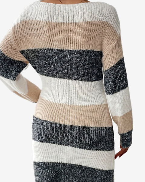 Elestte™ Robe Pull Rayée