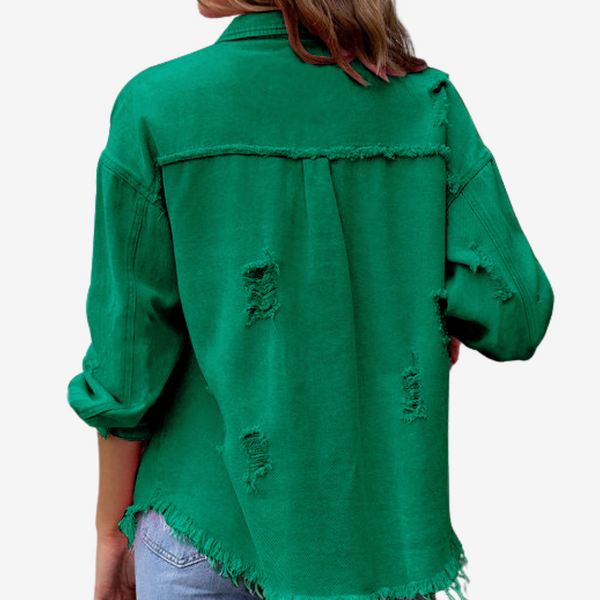 Clarina™ Veste en Jean Oversize