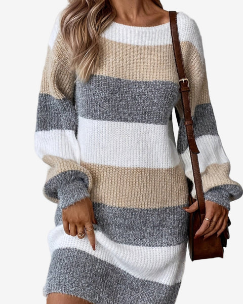 Elestte™ Robe Pull Rayée