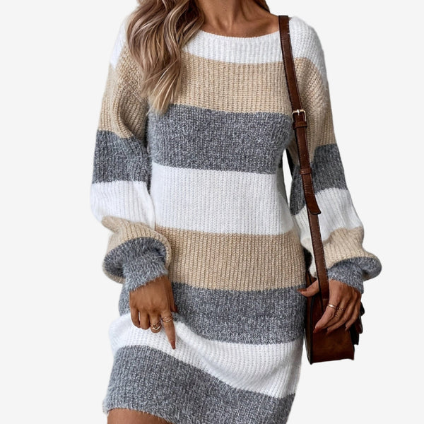 Elestte™ Robe Pull Rayée