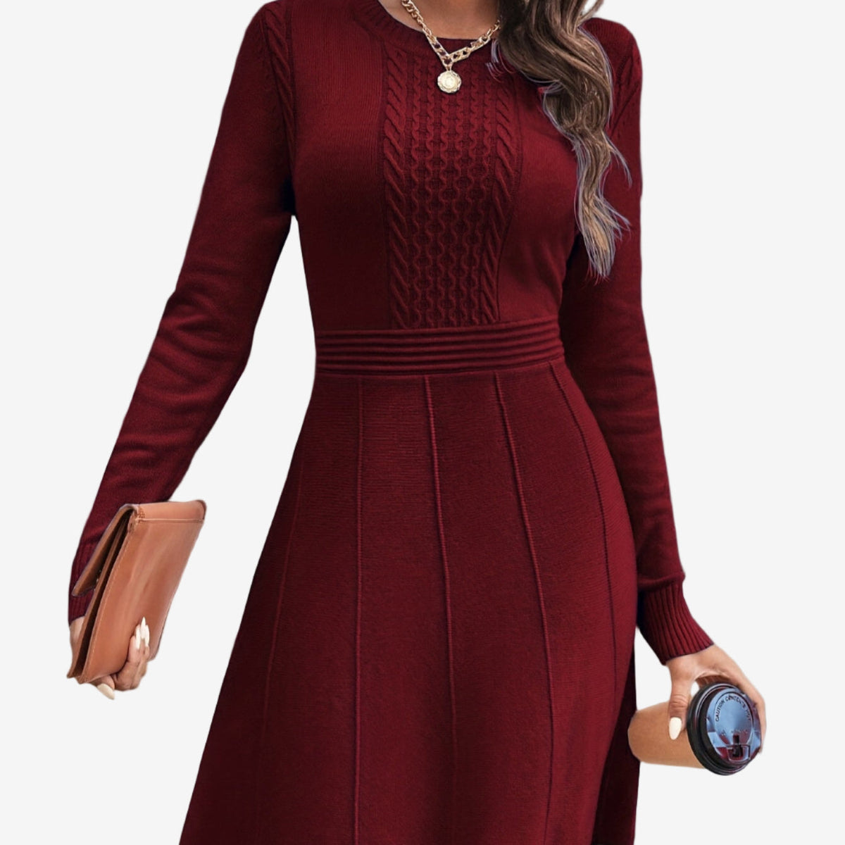 Karline™ Robe à Manches Longues