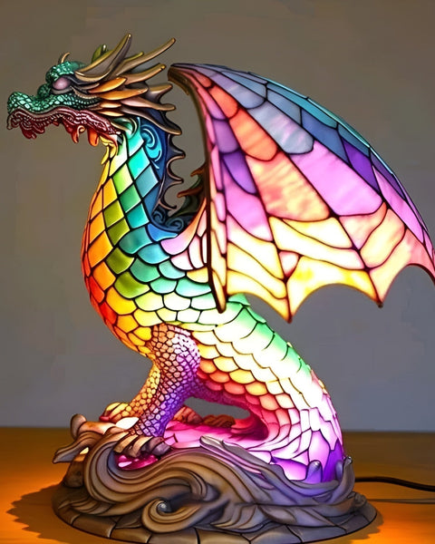 Hugo - Lampe En Verre Multicolore