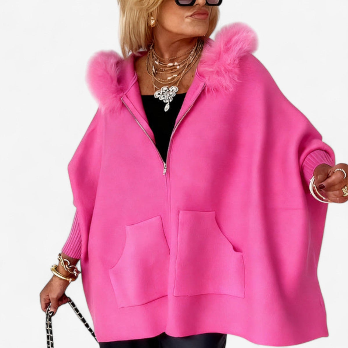 Sophie™ Manteau en Fausse Fourrure