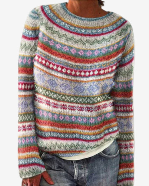 Suzane™ Pull Tricot Nordique