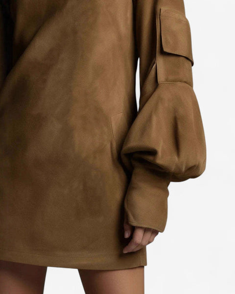 Tania™ Robe Mini à Col Montant