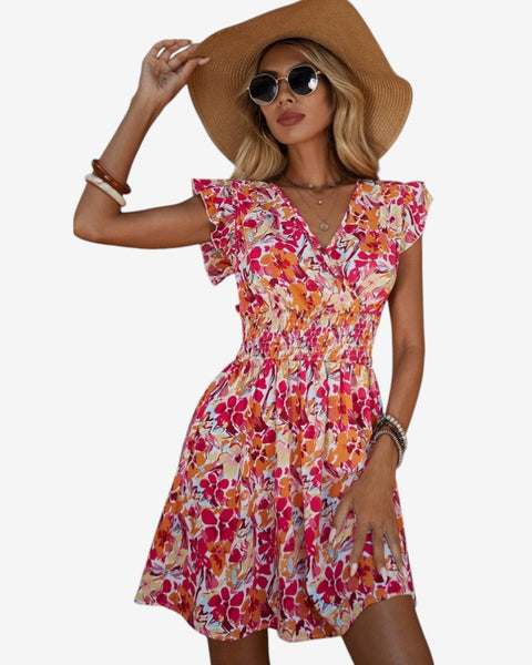 Thaïs™ Robe Évasée Fleurie