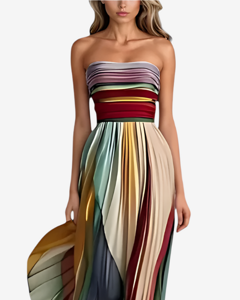 Alva™ Maxi Arc-en-Ciel Plissée