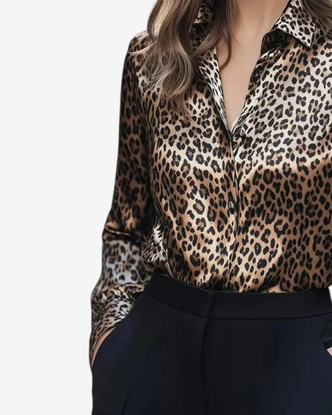 Mylene™ Chemisier Léopard de Luxe