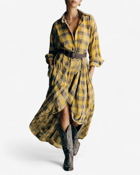 Clelia™ Robe à Carreaux