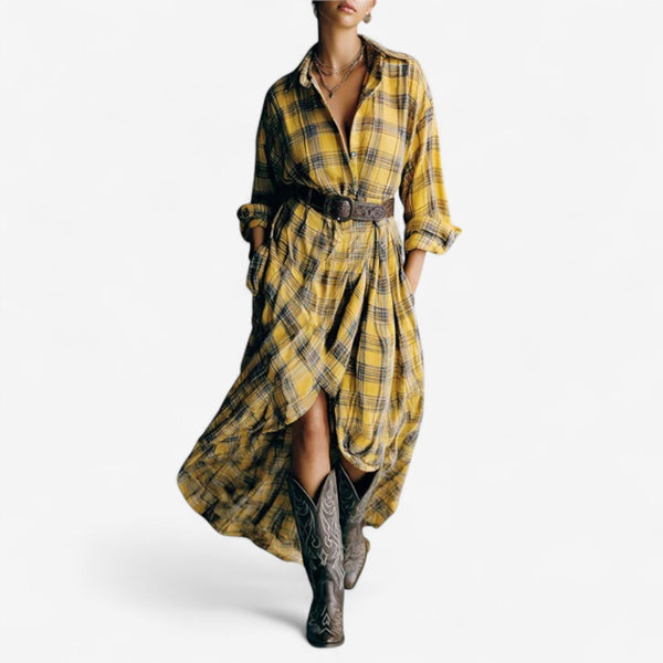 Clelia™ Robe à Carreaux