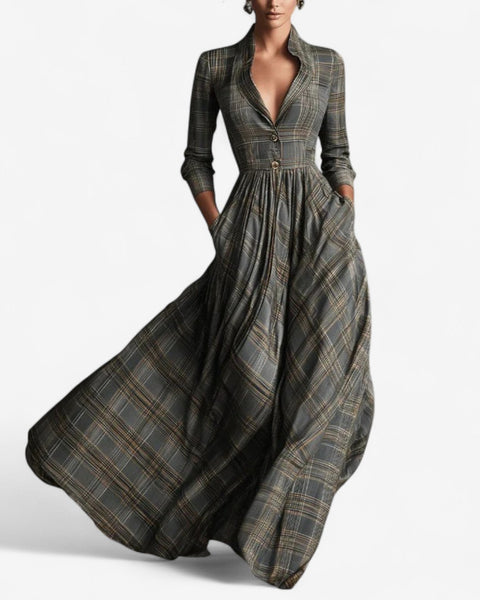 Laila™ Robe Chic Carreaux