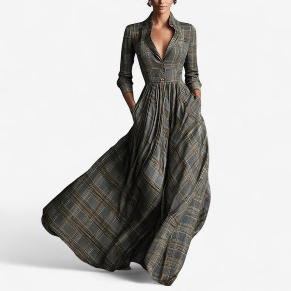 Laila™ Robe Chic Carreaux