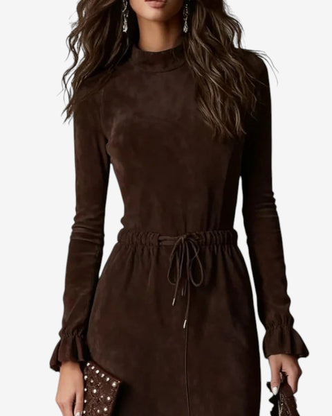 Silvia™ Robe Asymétrique Chocolat