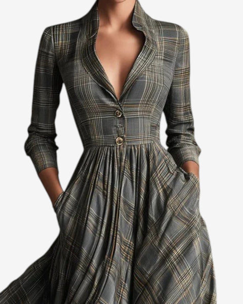 Laila™ Robe Chic Carreaux