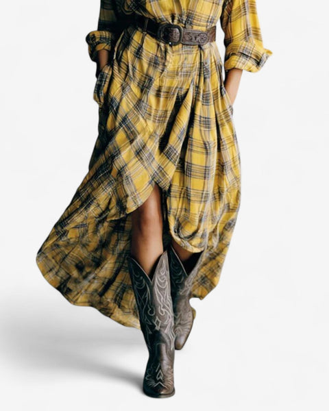 Clelia™ Robe à Carreaux