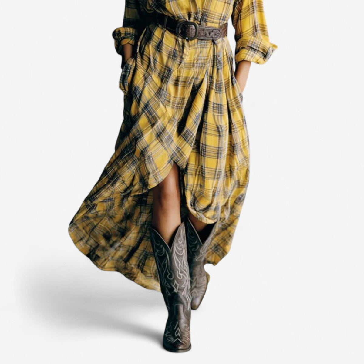 Clelia™ Robe à Carreaux