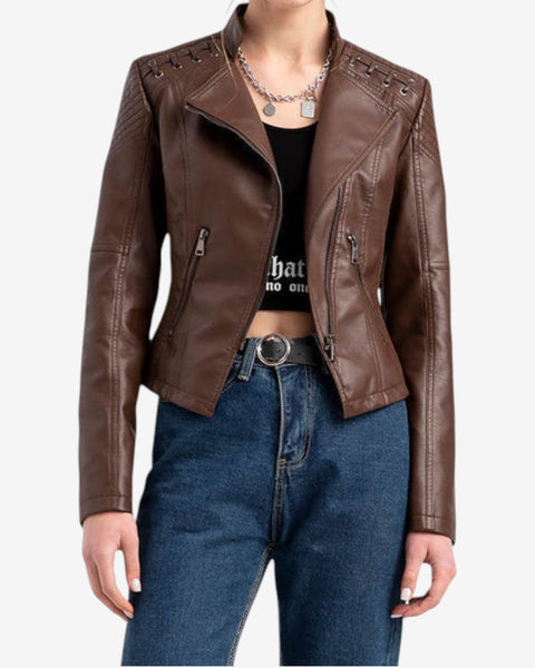 Fleur™ Veste Motard Courte